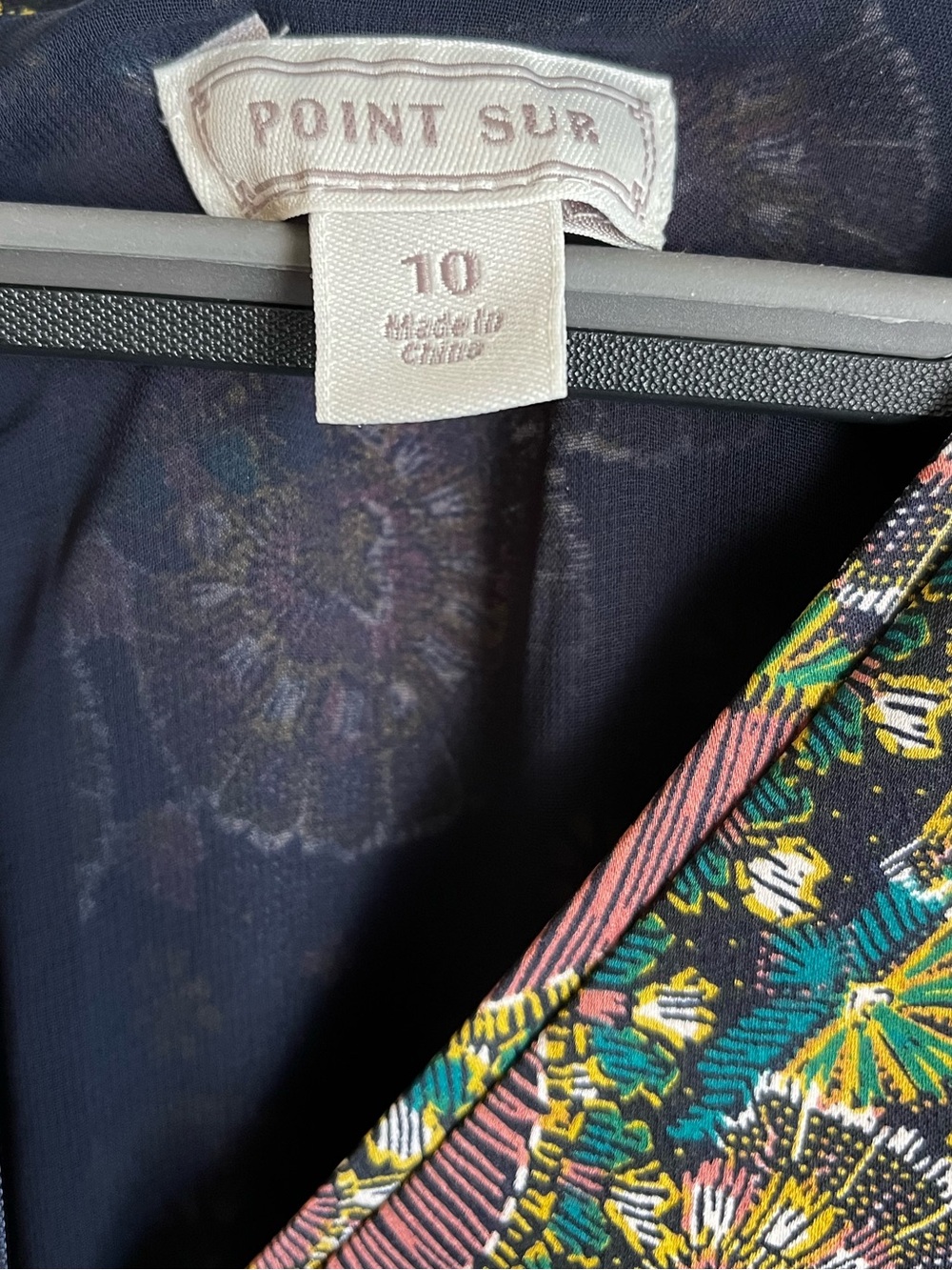 J. Crew Point Sur Long Sleeve Floral Paisley V-Neck Midi Dress Size 10 - Picture 2 of 11